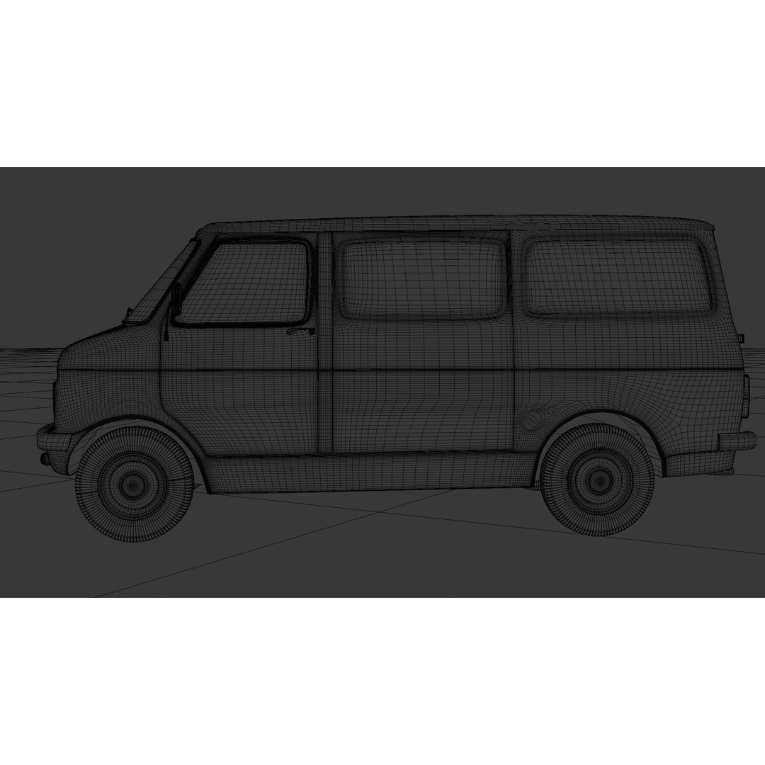 Bedford CF 3D Model – High Poly Rigged Vehicle, FBX & Blender - View 11