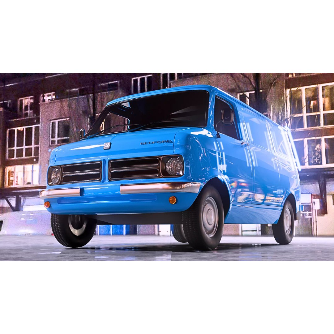 Bedford CF 3D Model – High Poly Rigged Vehicle, FBX & Blender - View 2