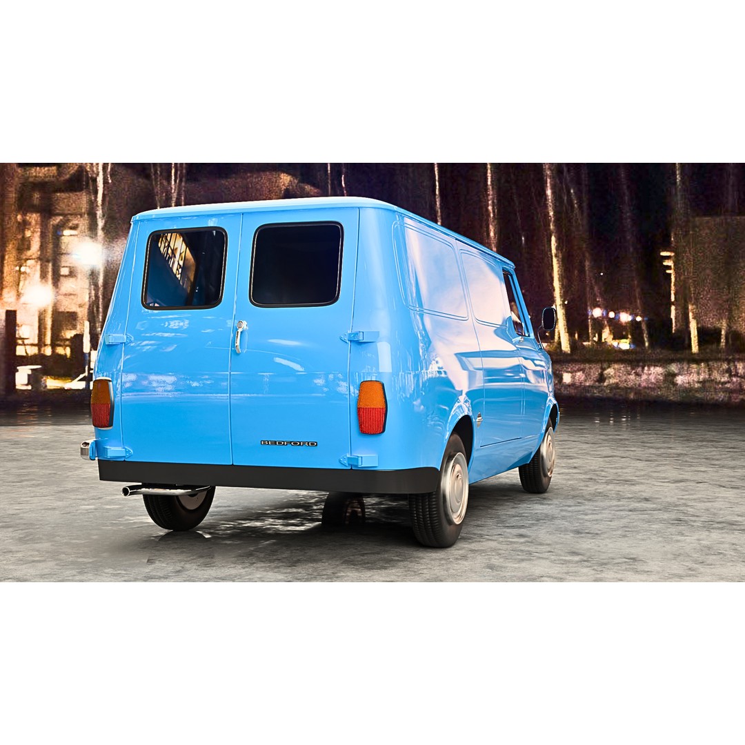 Bedford CF 3D Model – High Poly Rigged Vehicle, FBX & Blender - View 4
