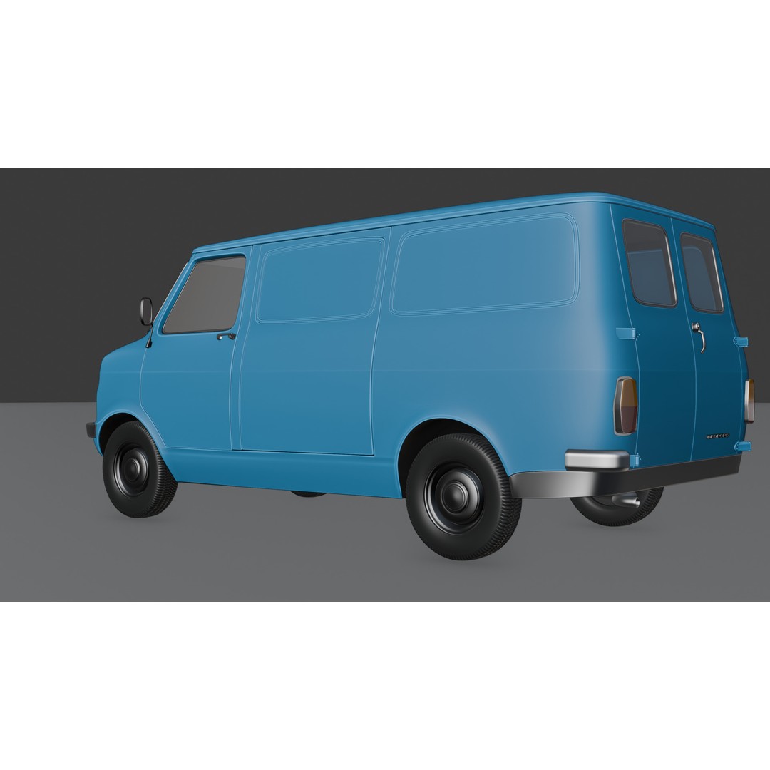 Bedford CF 3D Model – High Poly Rigged Vehicle, FBX & Blender - View 5