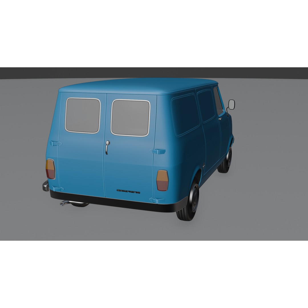 Bedford CF 3D Model – High Poly Rigged Vehicle, FBX & Blender - View 7