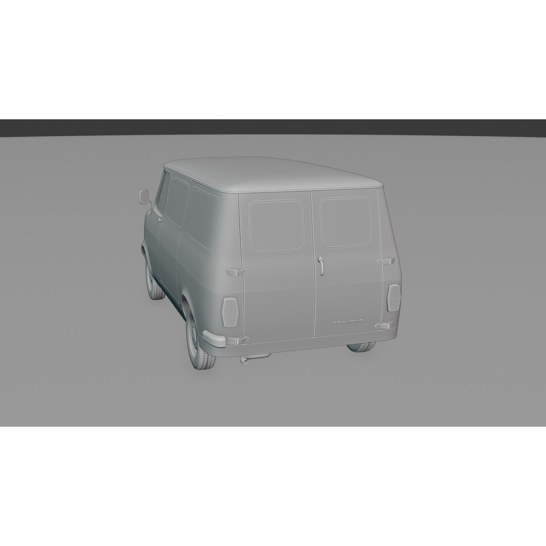 Bedford CF 3D Model – High Poly Rigged Vehicle, FBX & Blender - View 9