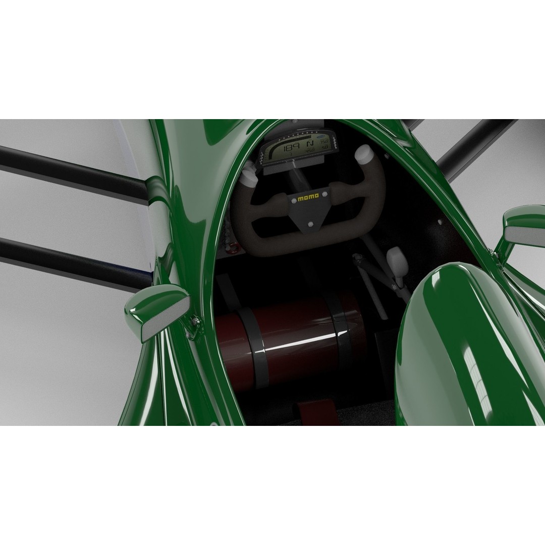 Jordan 191 Formula-1 3D Model – Vintage Racing Car, FBX, PBR Textures - View 6