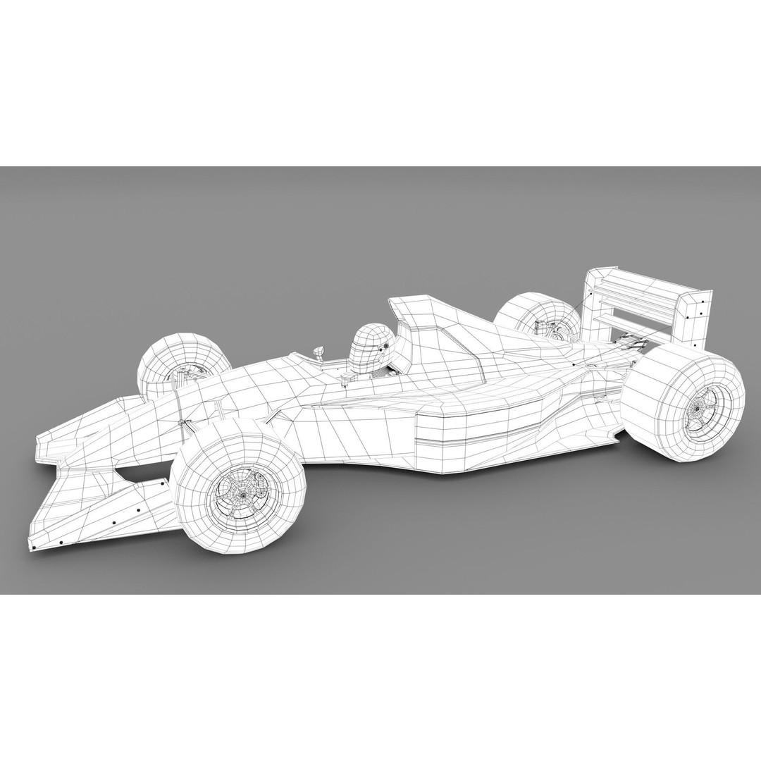 Jordan 191 Formula-1 3D Model – Vintage Racing Car, FBX, PBR Textures - View 7