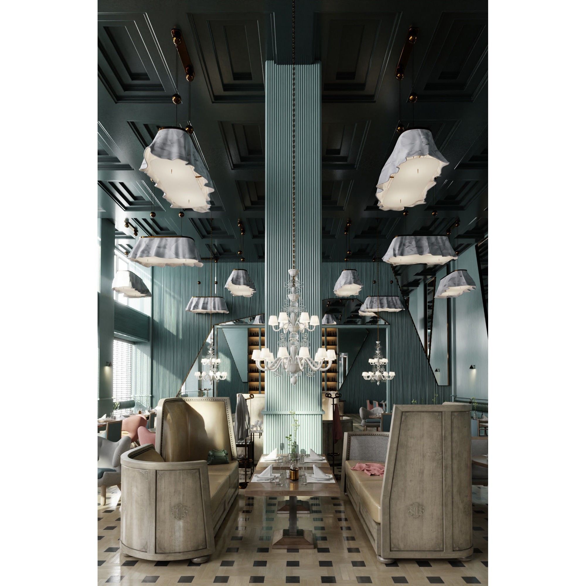 Archinteriors Vol 57 - High-Quality Restaurant Interior 3D Model - View 11