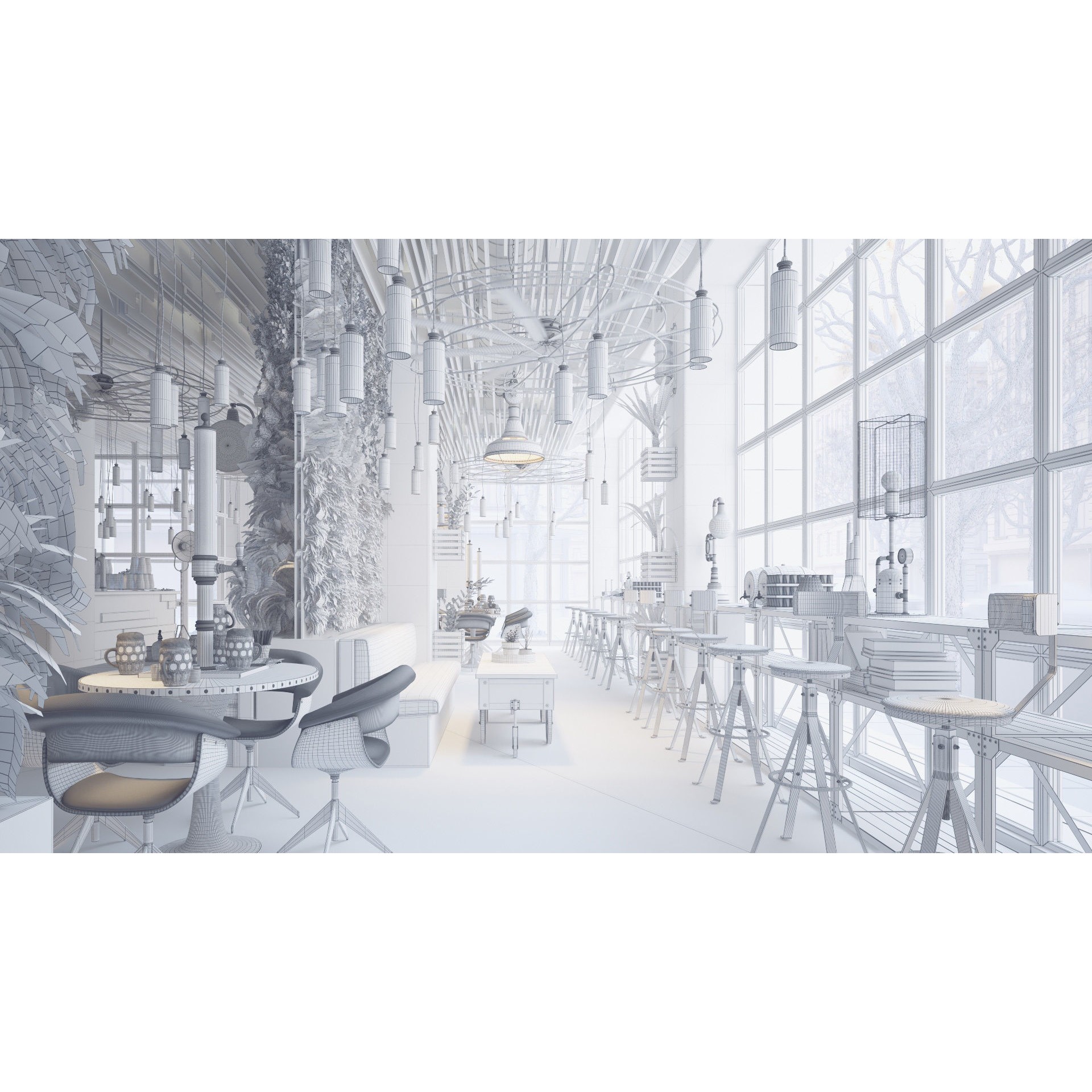 Archinteriors Vol 57 - High-Quality Restaurant Interior 3D Model - View 17