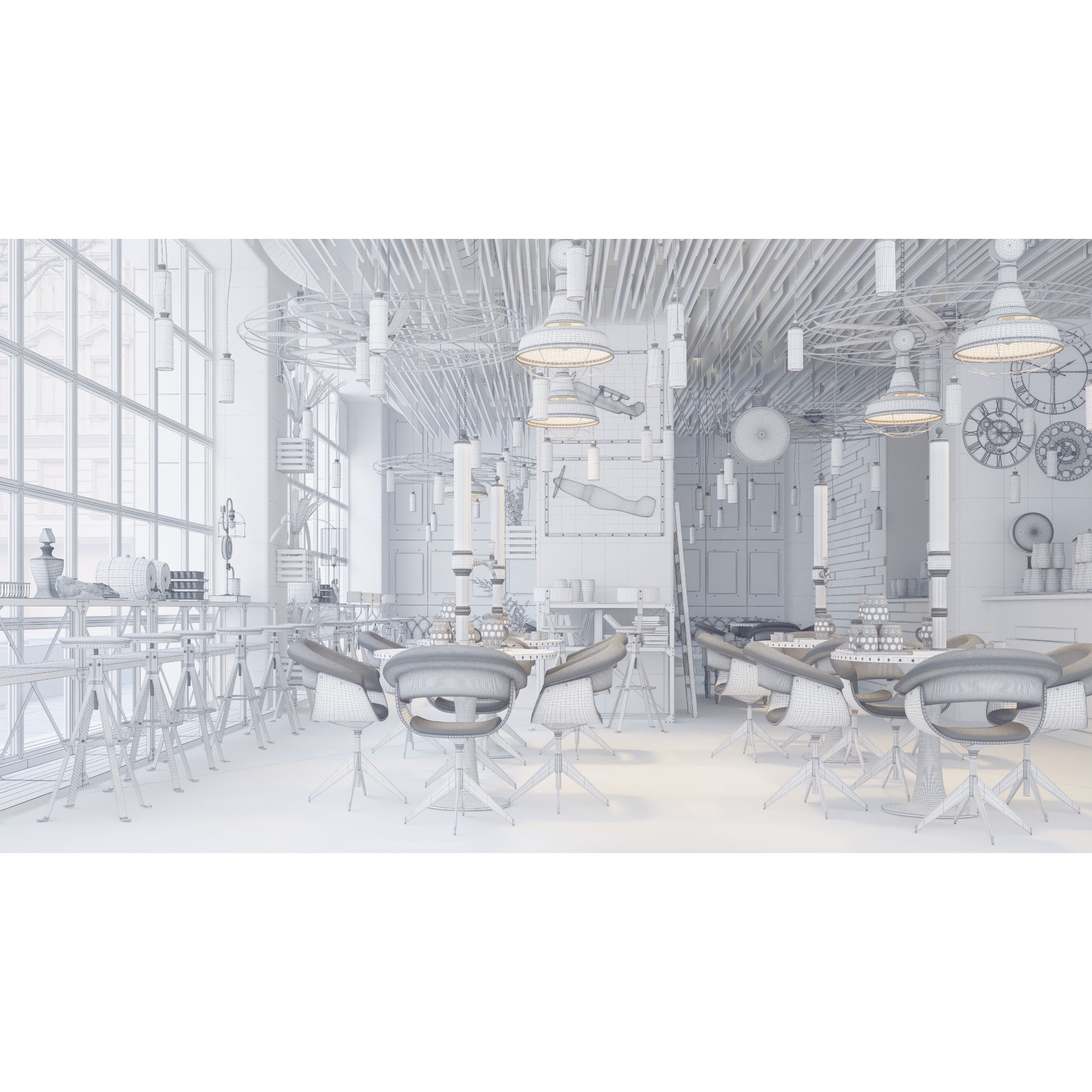 Archinteriors Vol 57 - High-Quality Restaurant Interior 3D Model - View 18