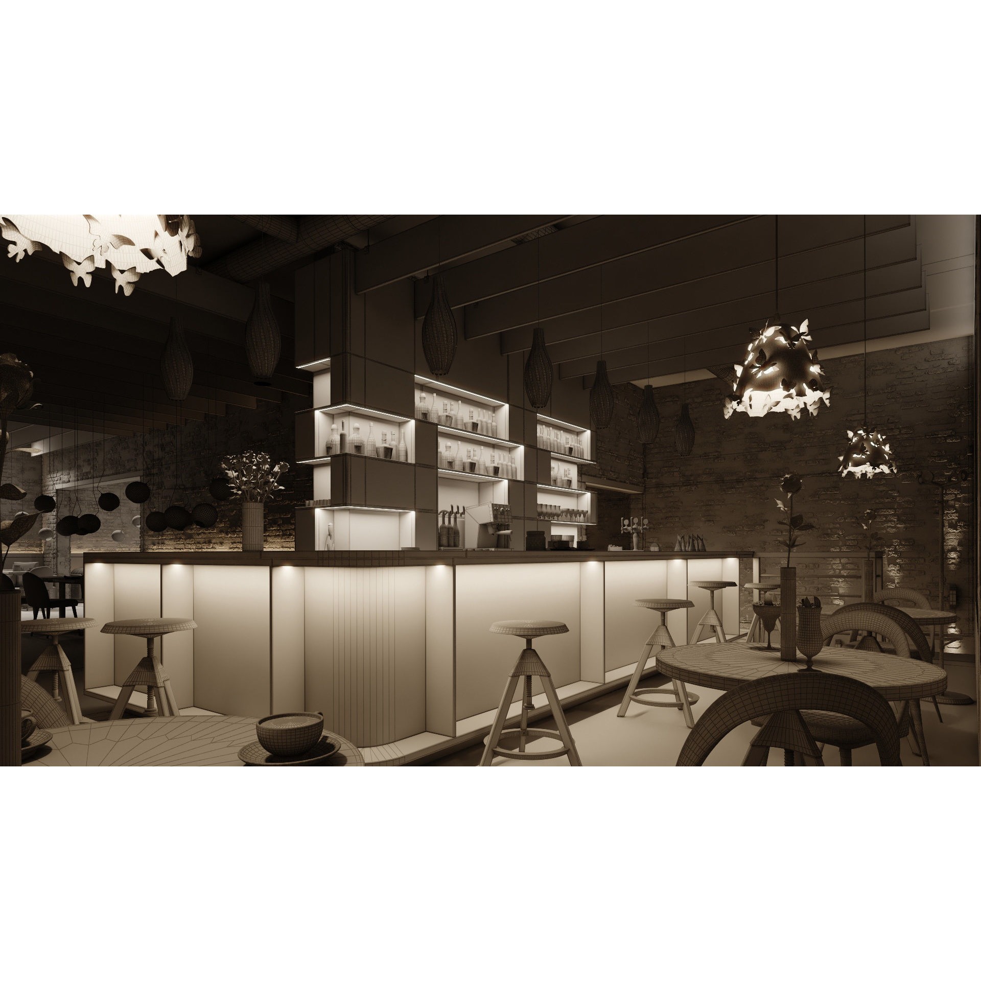 Archinteriors Vol 57 - High-Quality Restaurant Interior 3D Model - View 21