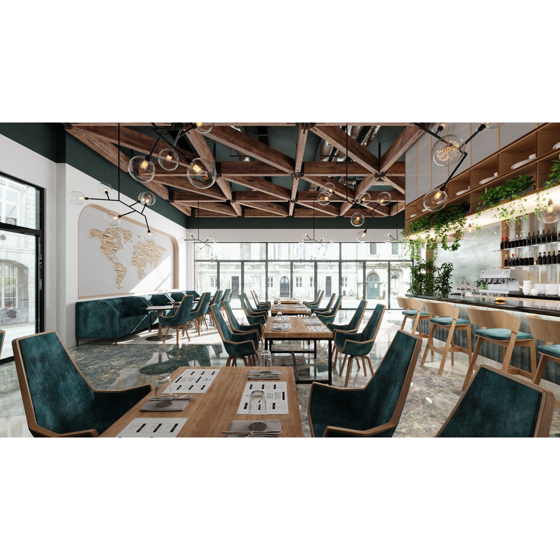Archinteriors Vol 57 - High-Quality Restaurant Interior 3D Model - View 23