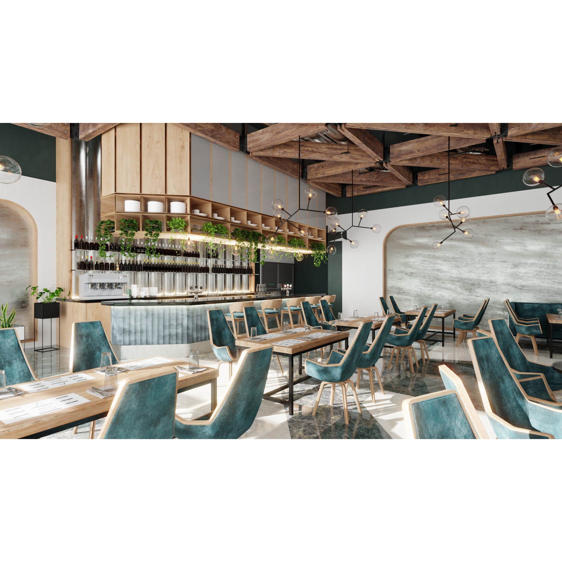Archinteriors Vol 57 - High-Quality Restaurant Interior 3D Model - View 24