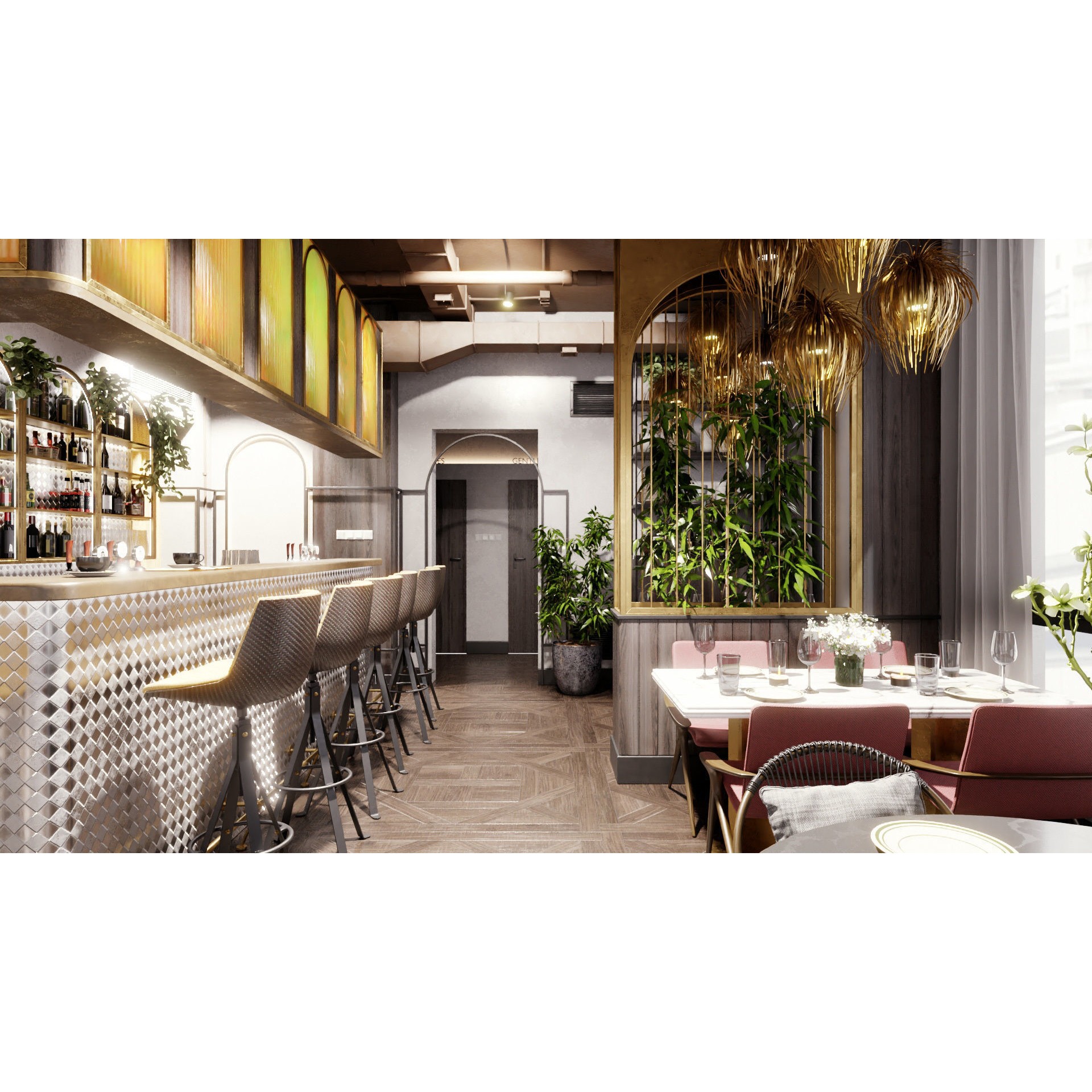 Archinteriors Vol 57 - High-Quality Restaurant Interior 3D Model - View 28