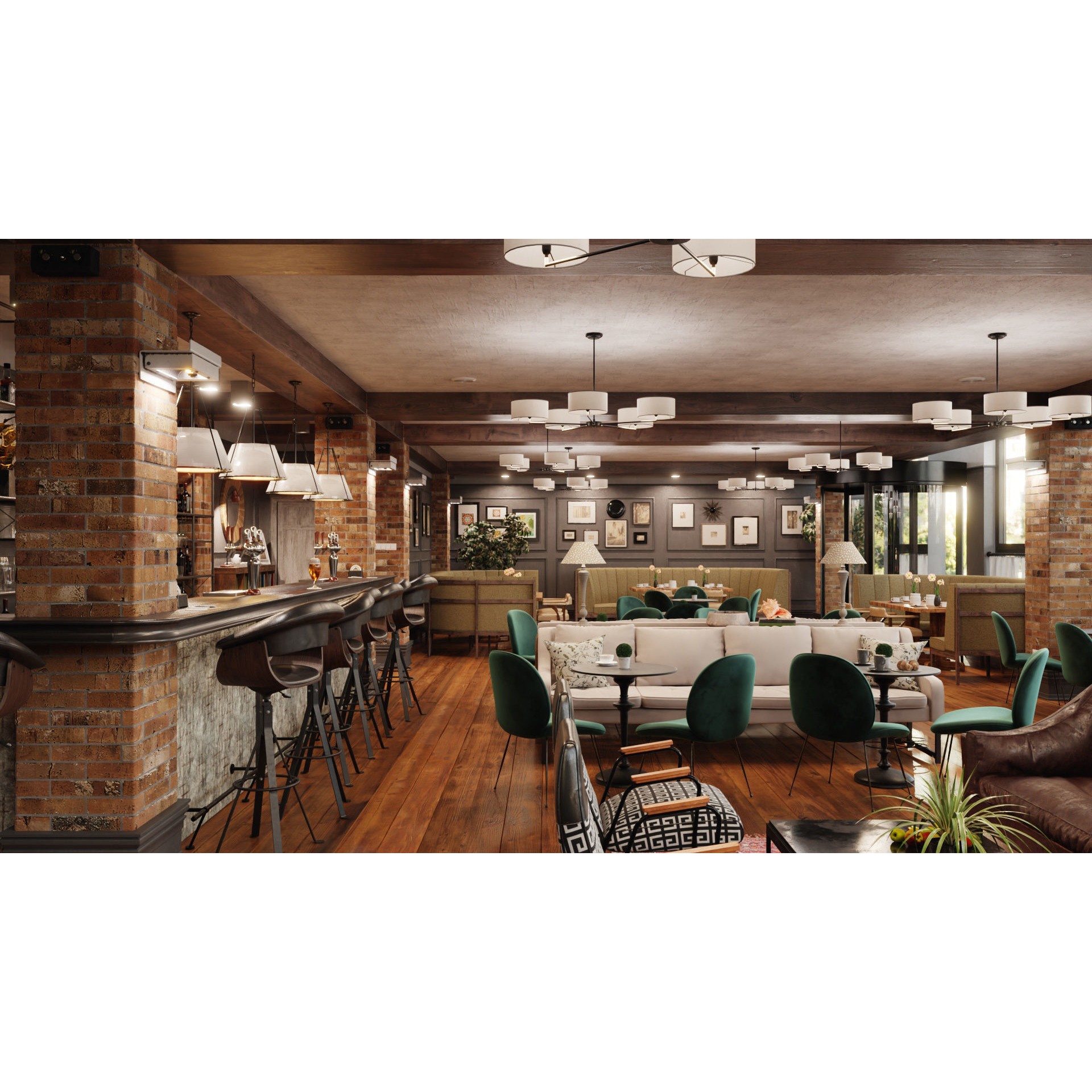 Archinteriors Vol 57 - High-Quality Restaurant Interior 3D Model - View 35