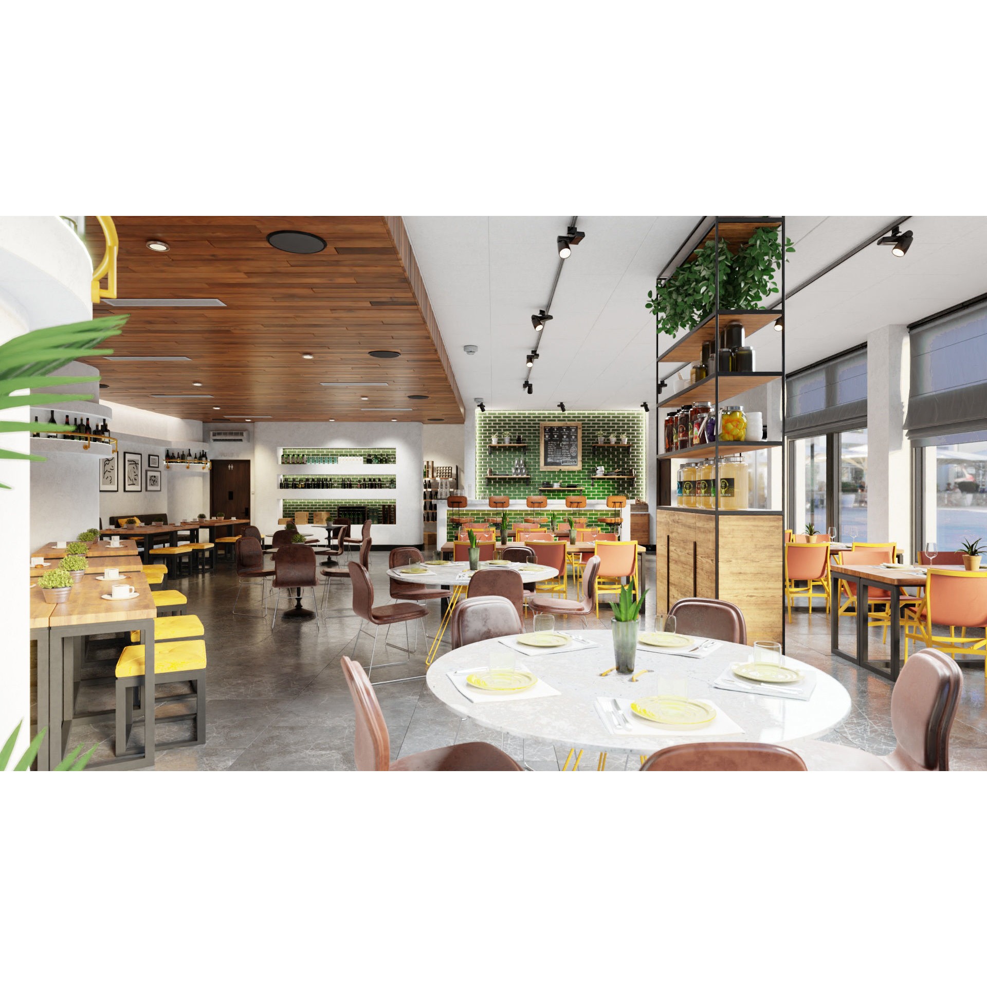 Archinteriors Vol 57 - High-Quality Restaurant Interior 3D Model - View 39