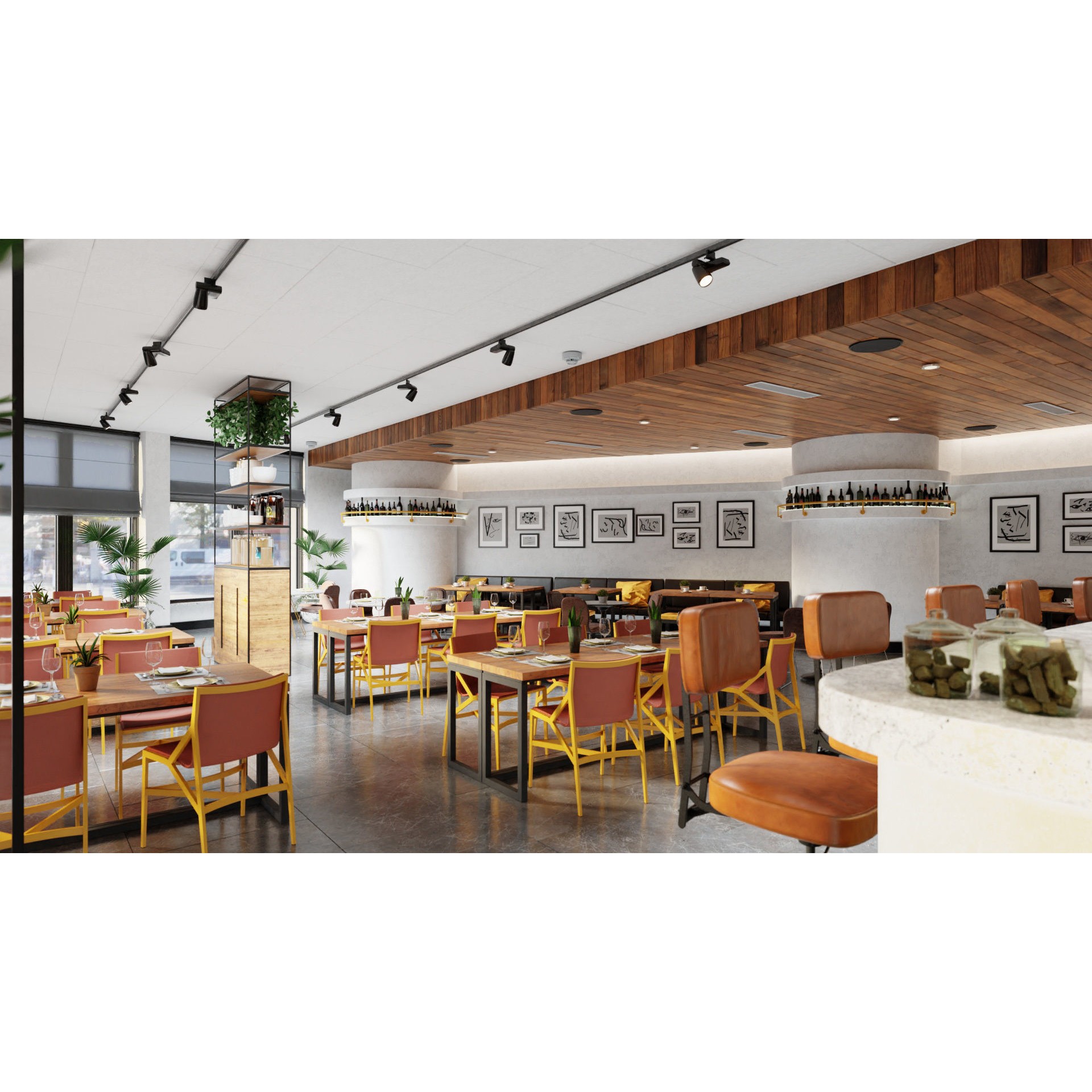 Archinteriors Vol 57 - High-Quality Restaurant Interior 3D Model - View 40