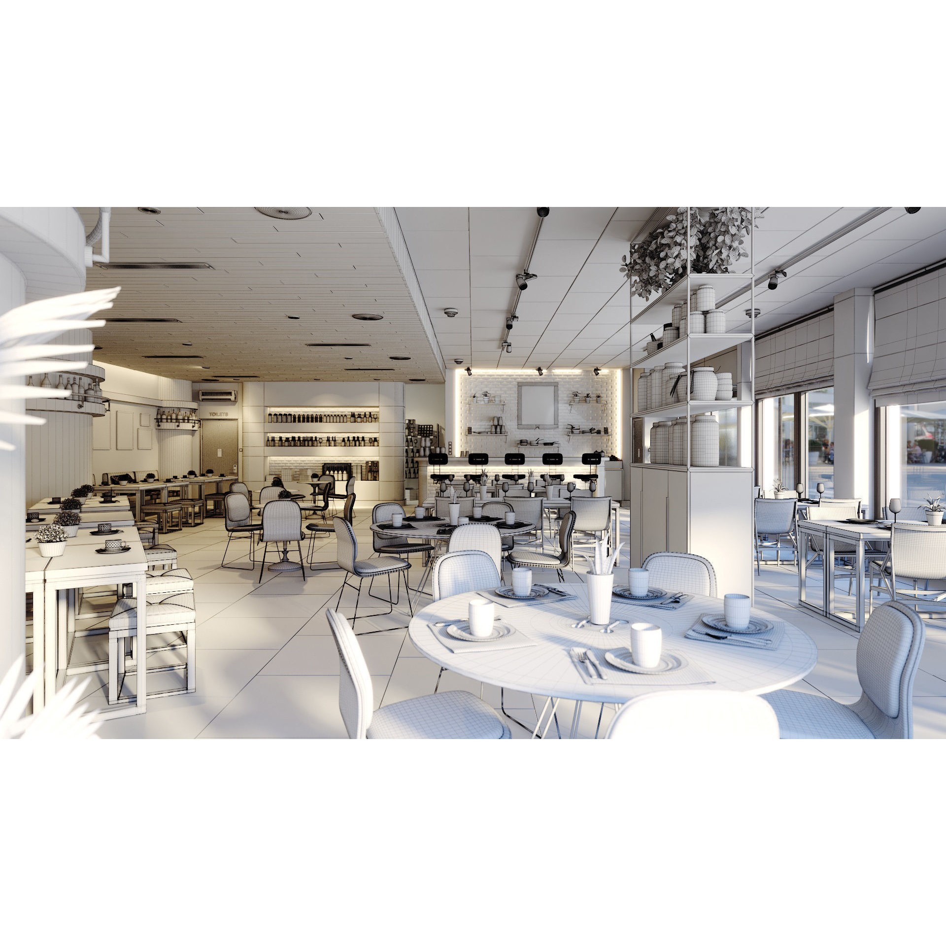 Archinteriors Vol 57 - High-Quality Restaurant Interior 3D Model - View 41