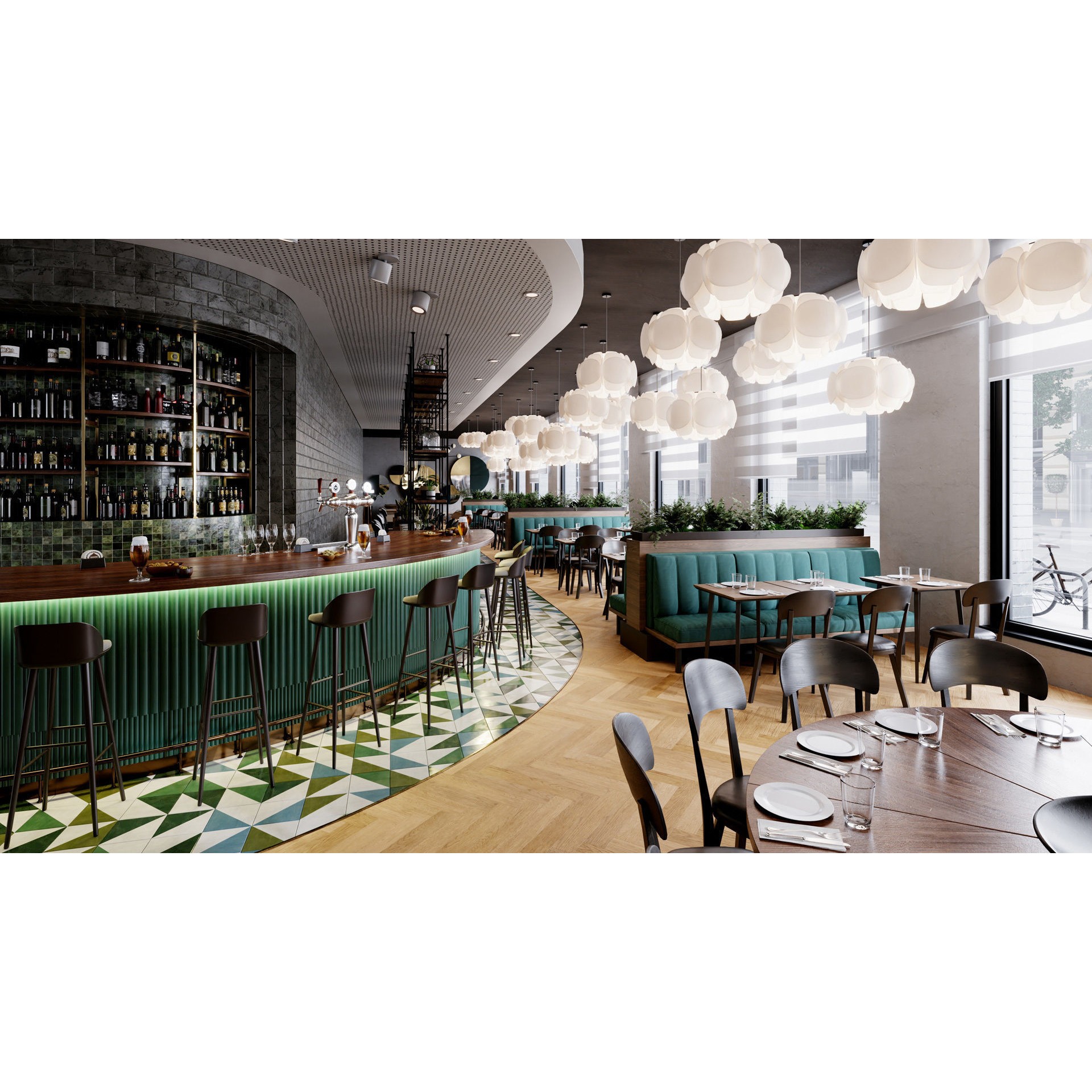 Archinteriors Vol 57 - High-Quality Restaurant Interior 3D Model - View 7