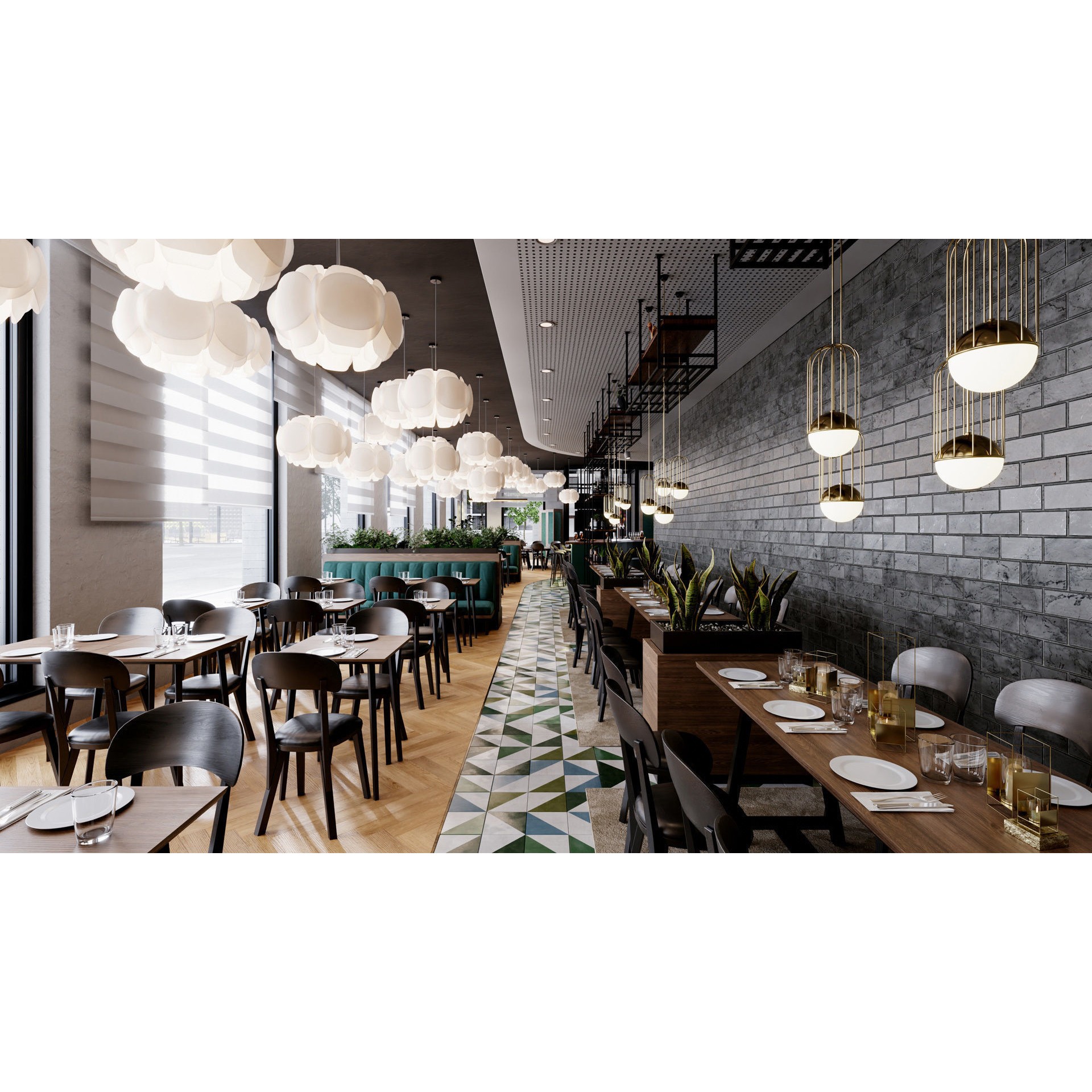 Archinteriors Vol 57 - High-Quality Restaurant Interior 3D Model - View 8