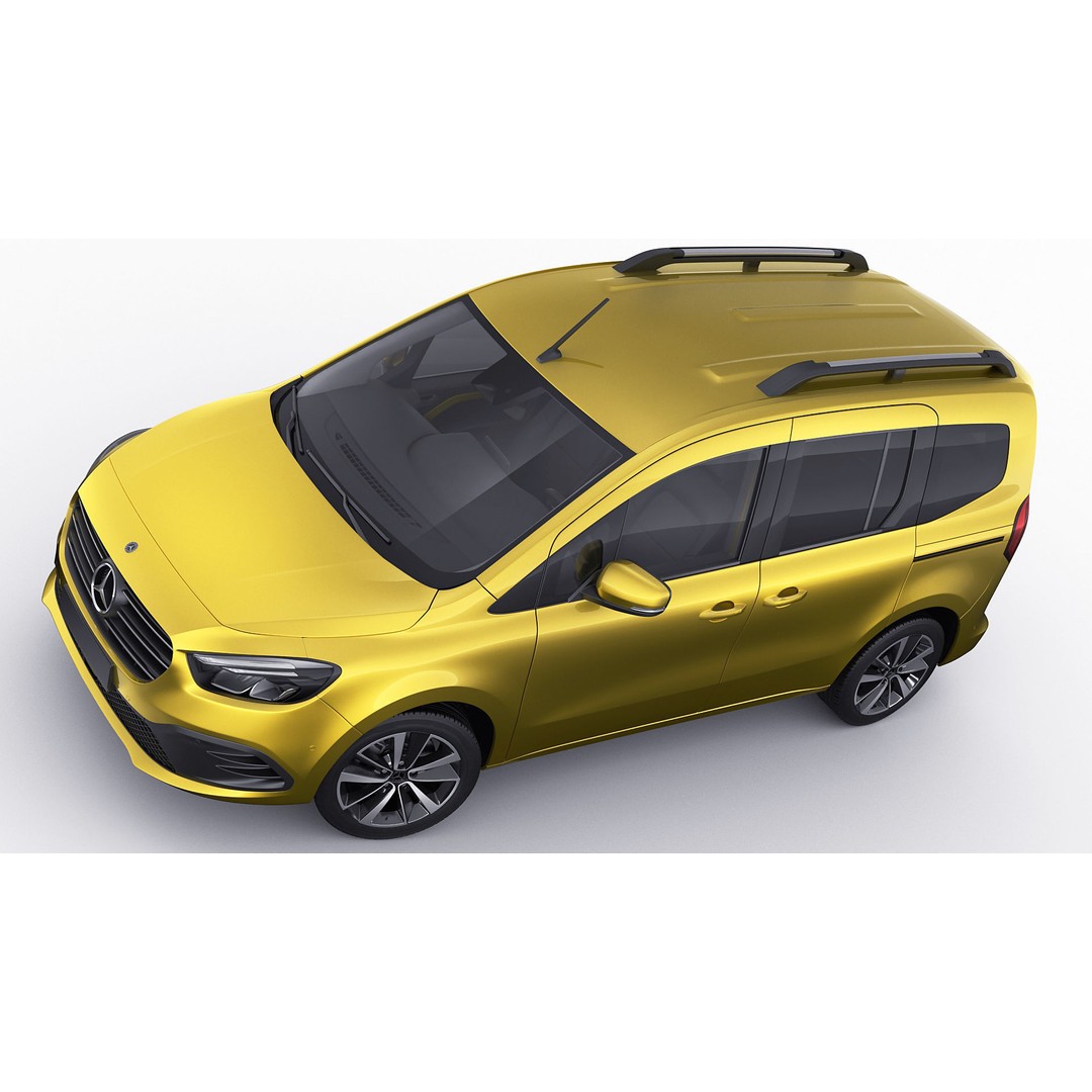 Mercedes T-Class 2023 3D Model – Realistic MPV with PBR Textures, FBX & Blender - View 10