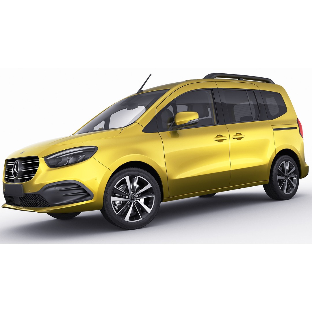 Mercedes T-Class 2023 3D Model – Realistic MPV with PBR Textures, FBX & Blender - View 12