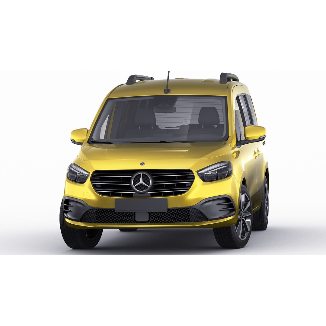 Mercedes T-Class 2023 3D Model – Realistic MPV with PBR Textures, FBX & Blender - View 16