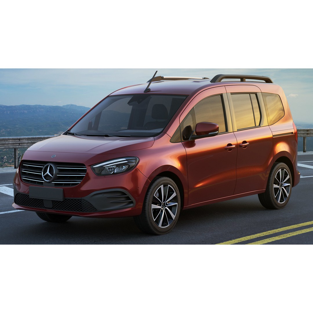 Mercedes T-Class 2023 3D Model – Realistic MPV with PBR Textures, FBX & Blender - View 21