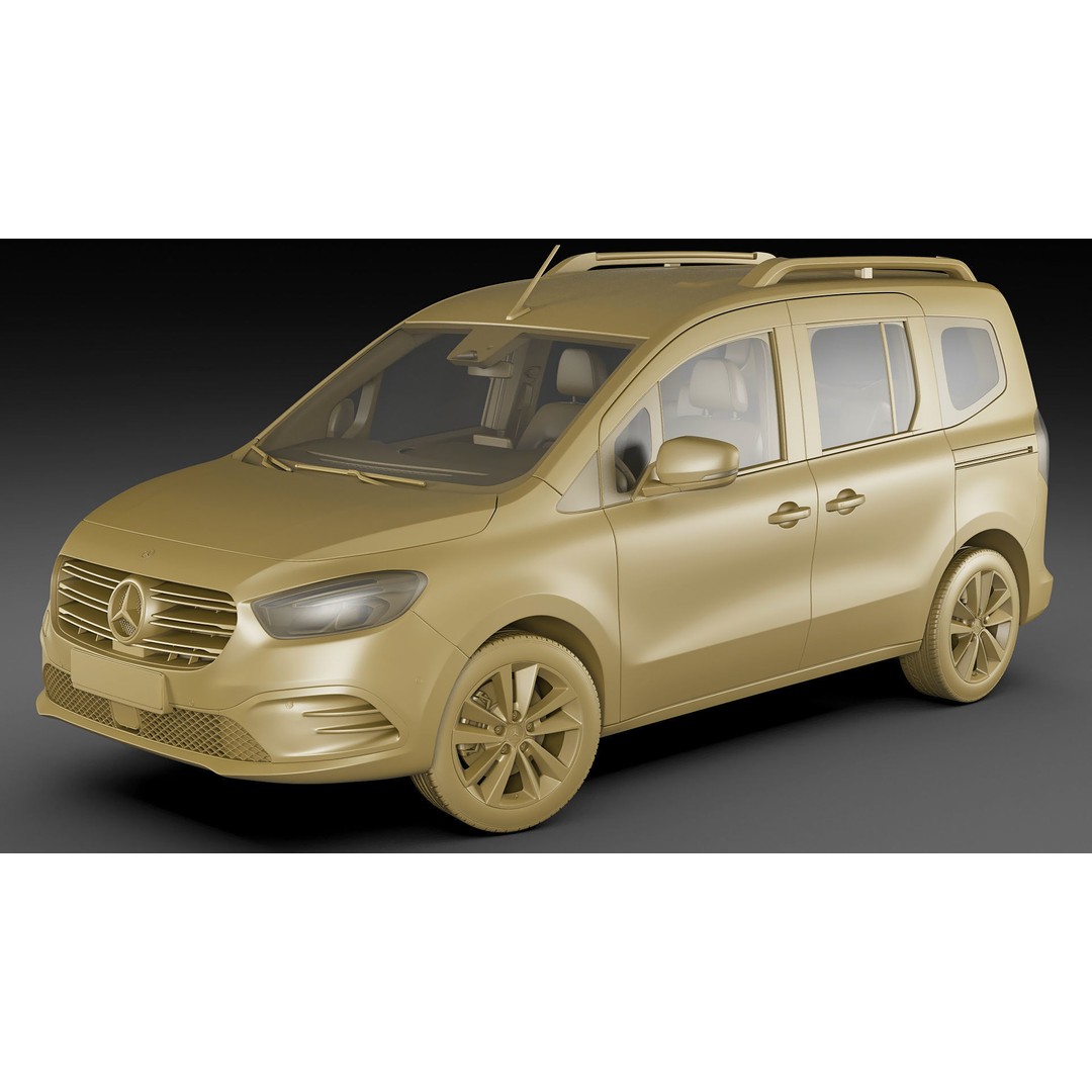 Mercedes T-Class 2023 3D Model – Realistic MPV with PBR Textures, FBX & Blender - View 23