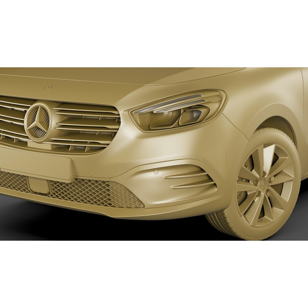 Mercedes T-Class 2023 3D Model – Realistic MPV with PBR Textures, FBX & Blender - View 25