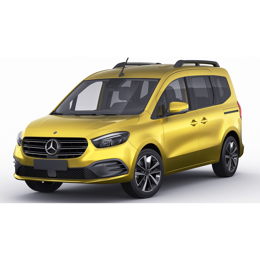 Mercedes T-Class 2023 3D Model – Realistic MPV with PBR Textures, FBX & Blender - View 3