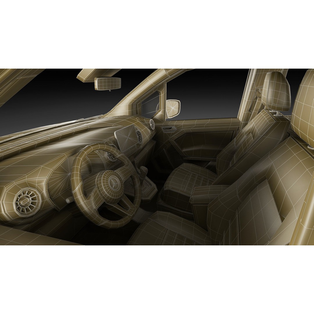Mercedes T-Class 2023 3D Model – Realistic MPV with PBR Textures, FBX & Blender - View 30