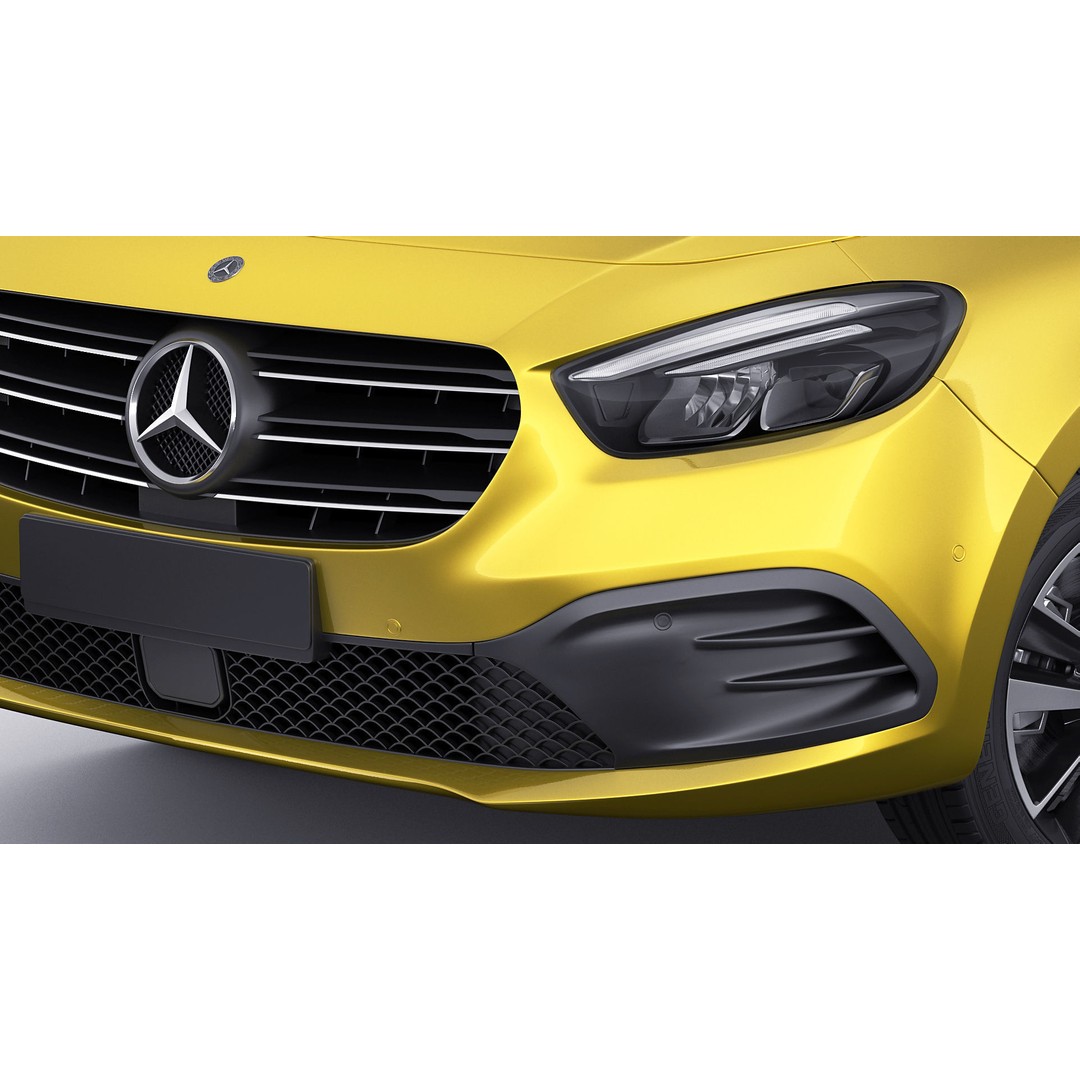 Mercedes T-Class 2023 3D Model – Realistic MPV with PBR Textures, FBX & Blender - View 6