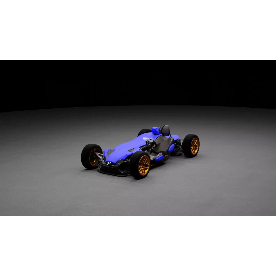 Honda 24 3D Model – High Poly Sport Car with Rigging and Animation - View 2