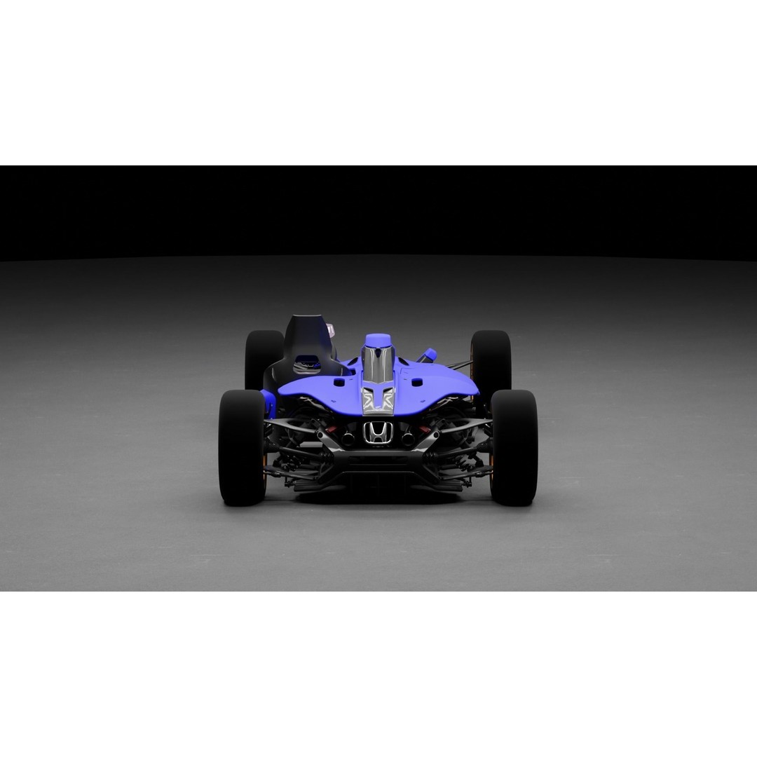 Honda 24 3D Model – High Poly Sport Car with Rigging and Animation - View 4