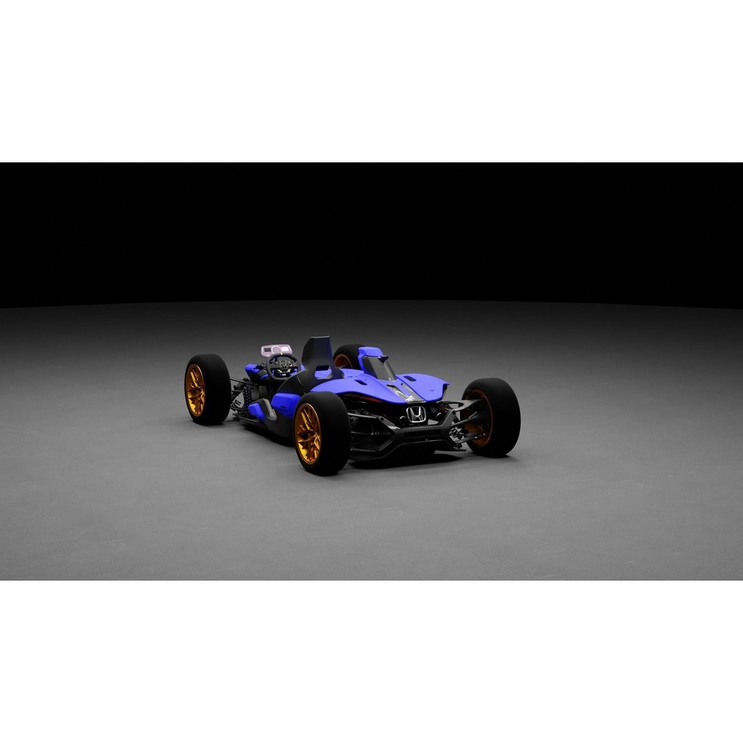 Honda 24 3D Model – High Poly Sport Car with Rigging and Animation - View 6