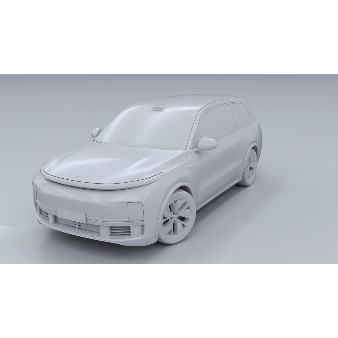 Li Auto L9 3D Model – Full-Size SUV with Interior, FBX, Blender - View 21