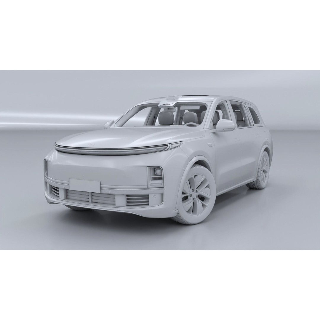 Li Auto L9 3D Model – Full-Size SUV with Interior, FBX, Blender - View 23