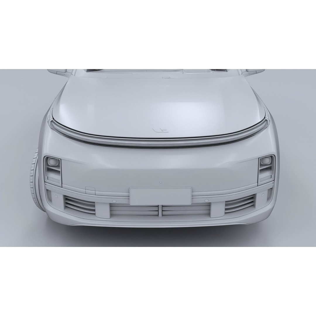 Li Auto L9 3D Model – Full-Size SUV with Interior, FBX, Blender - View 25