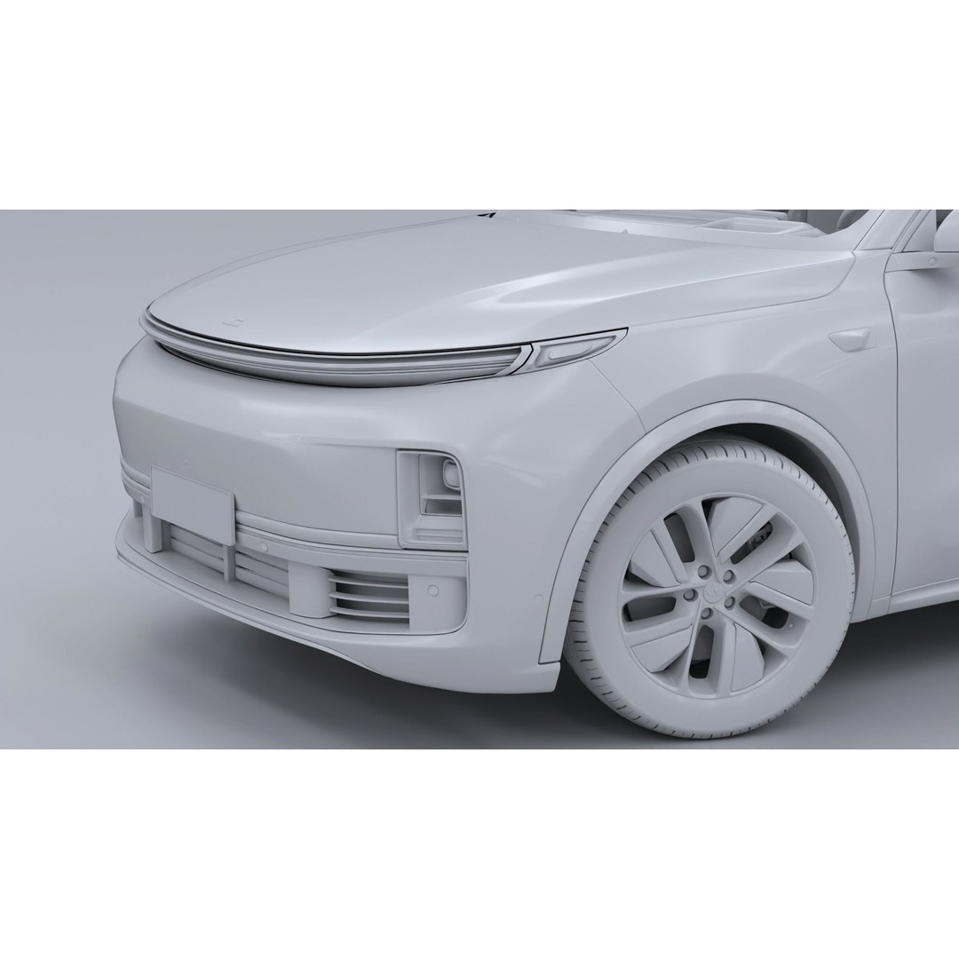 Li Auto L9 3D Model – Full-Size SUV with Interior, FBX, Blender - View 26