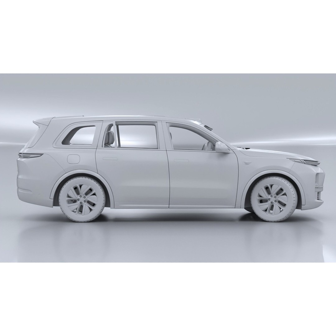 Li Auto L9 3D Model – Full-Size SUV with Interior, FBX, Blender - View 28