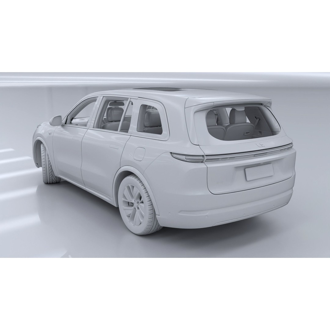 Li Auto L9 3D Model – Full-Size SUV with Interior, FBX, Blender - View 29