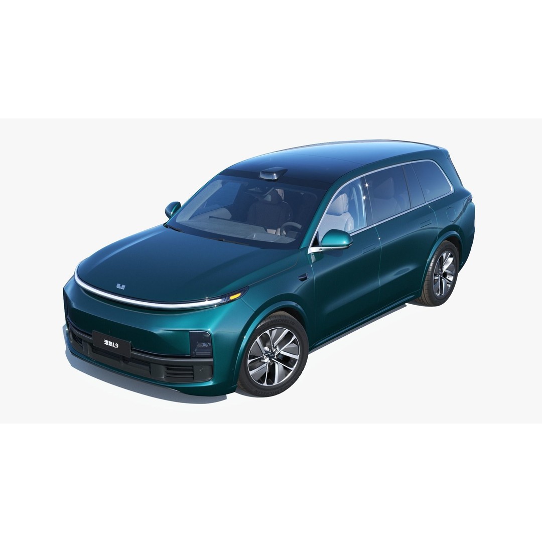 Li Auto L9 3D Model – Full-Size SUV with Interior, FBX, Blender - View 3