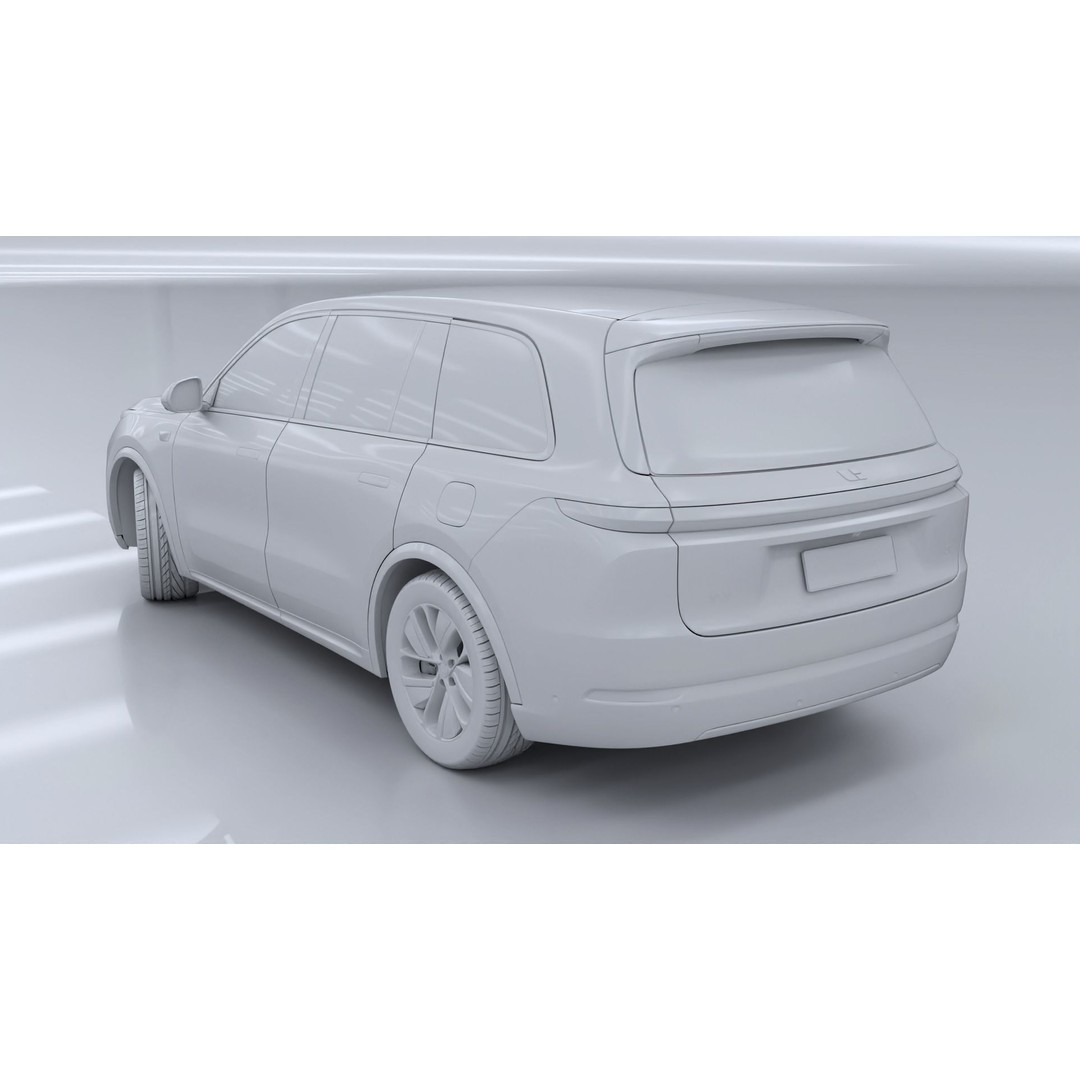 Li Auto L9 3D Model – Full-Size SUV with Interior, FBX, Blender - View 31