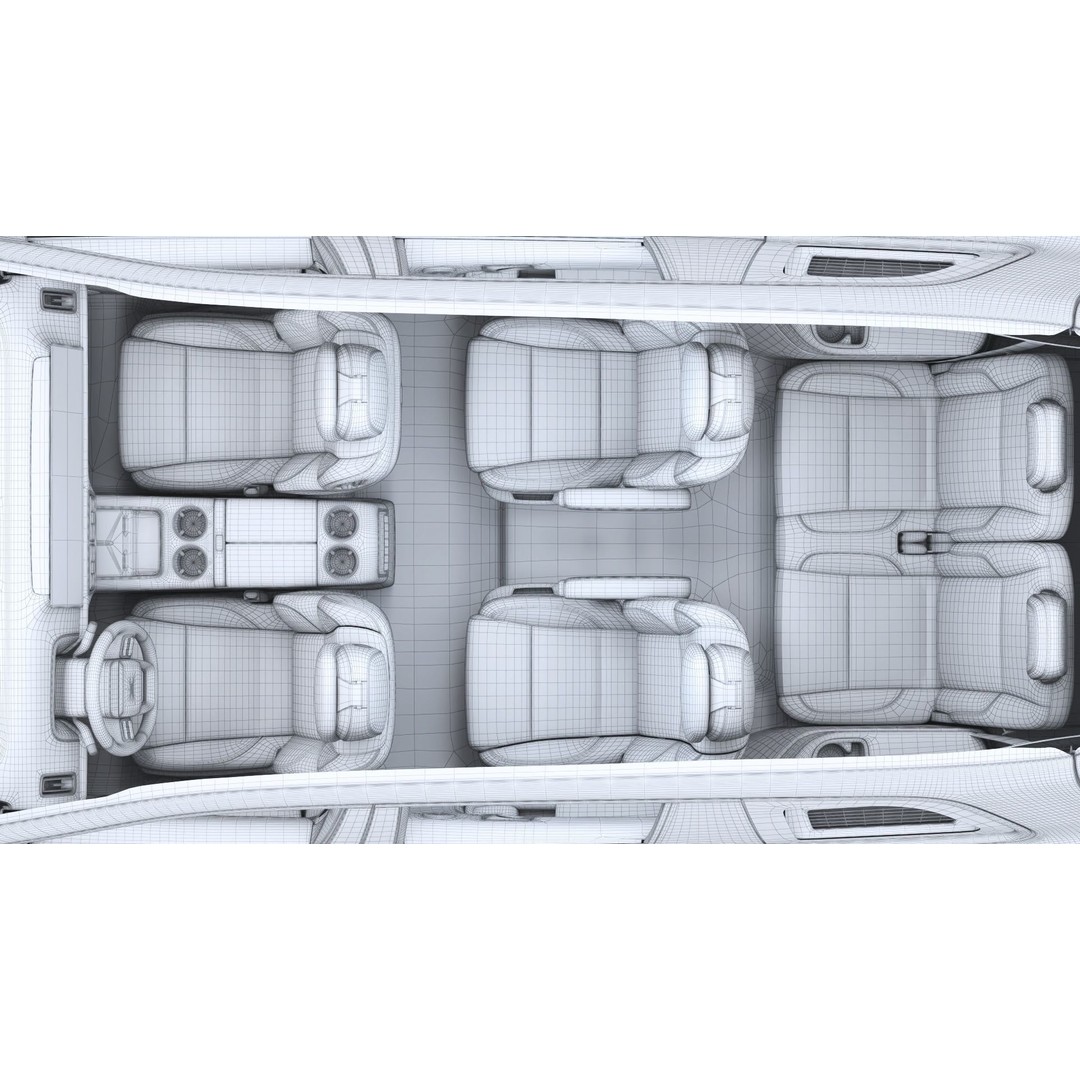 Li Auto L9 3D Model – Full-Size SUV with Interior, FBX, Blender - View 36
