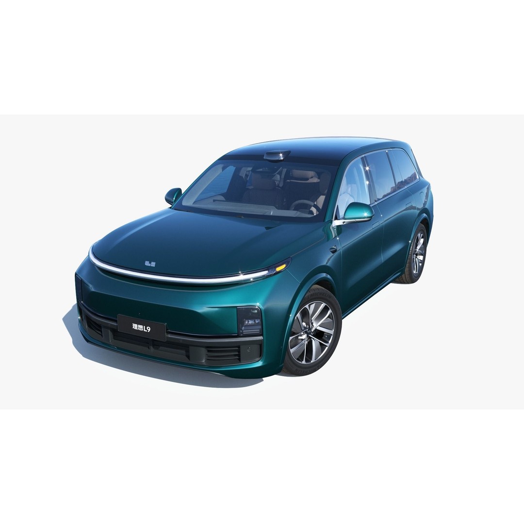 Li Auto L9 3D Model – Full-Size SUV with Interior, FBX, Blender - View 4