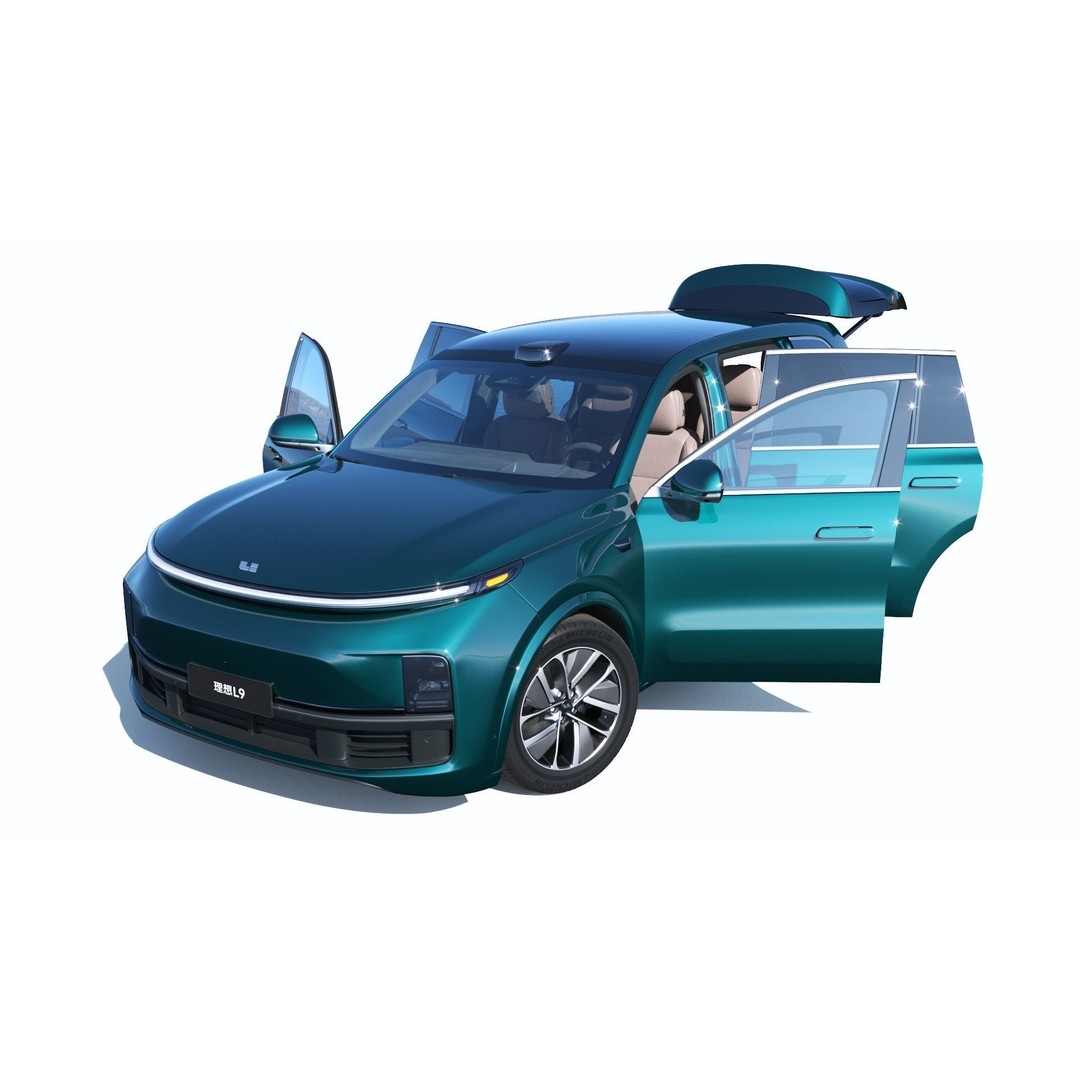 Li Auto L9 3D Model – Full-Size SUV with Interior, FBX, Blender - View 9