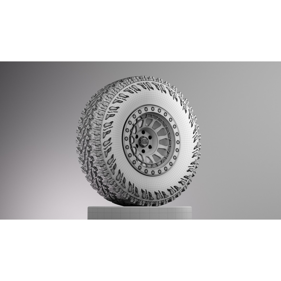 Yokohama Geolander MT G003 3D Model – High Poly Offroad Tire, FBX/OBJ