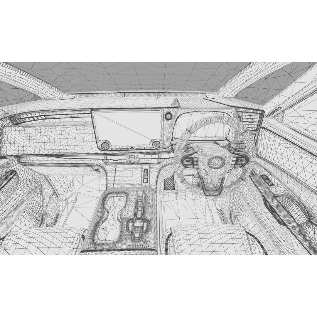 Lexus LM 2024 3D Model – High-Poly Luxury Car Interior, FBX, OBJ