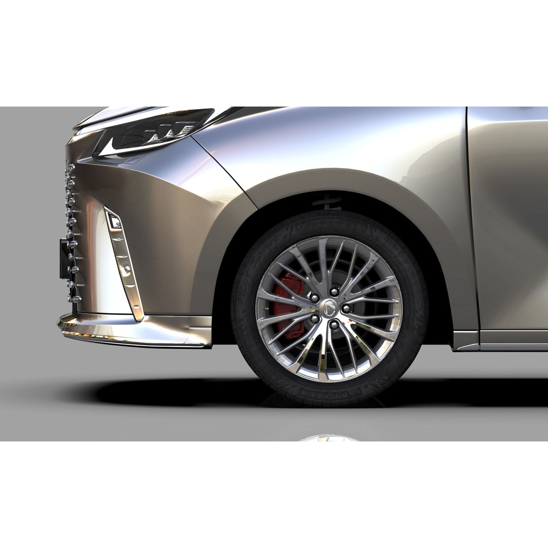 Lexus LM 2024 3D Model – High-Poly Luxury Car Interior, FBX, OBJ - View 11