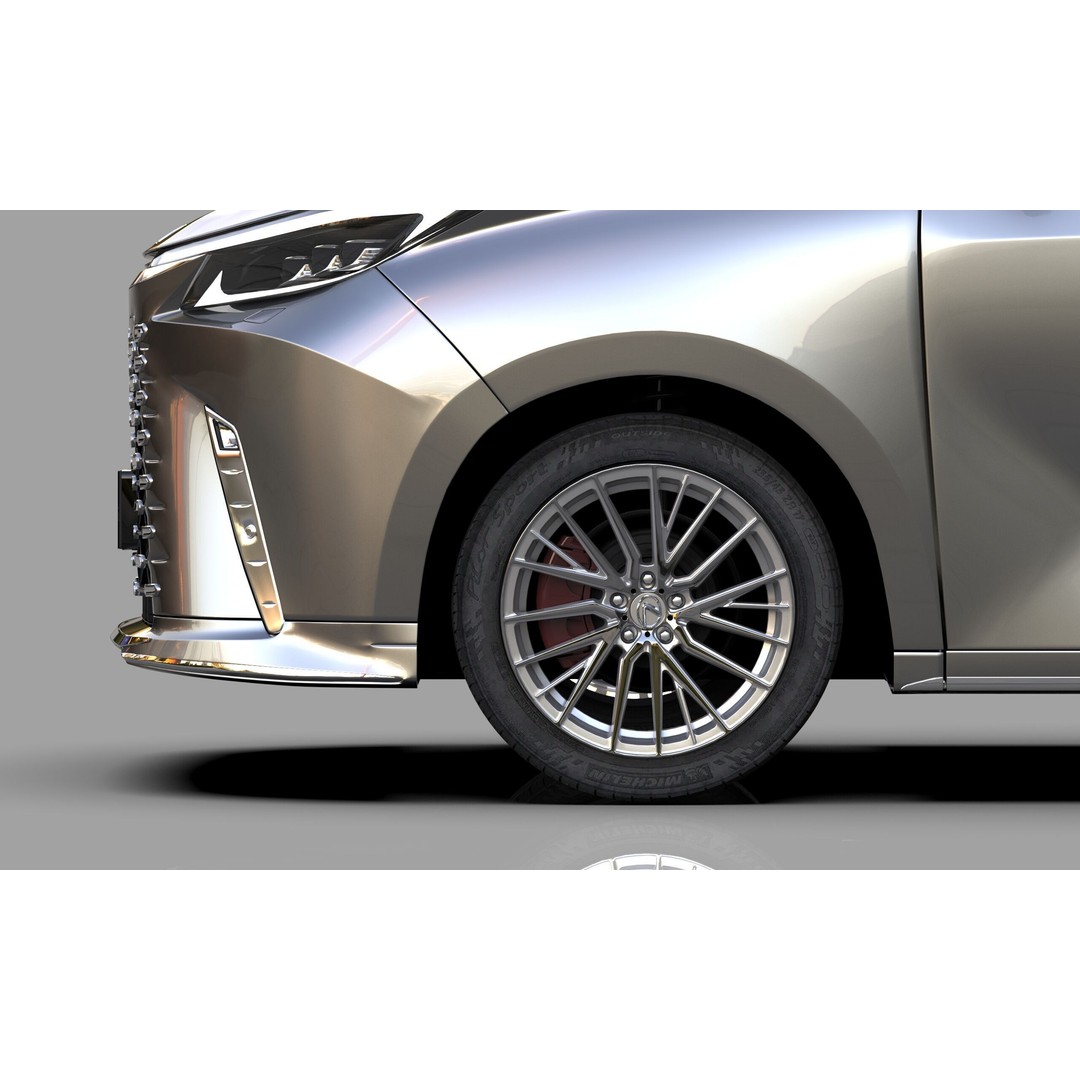 Lexus LM 2024 3D Model – High-Poly Luxury Car Interior, FBX, OBJ - View 13