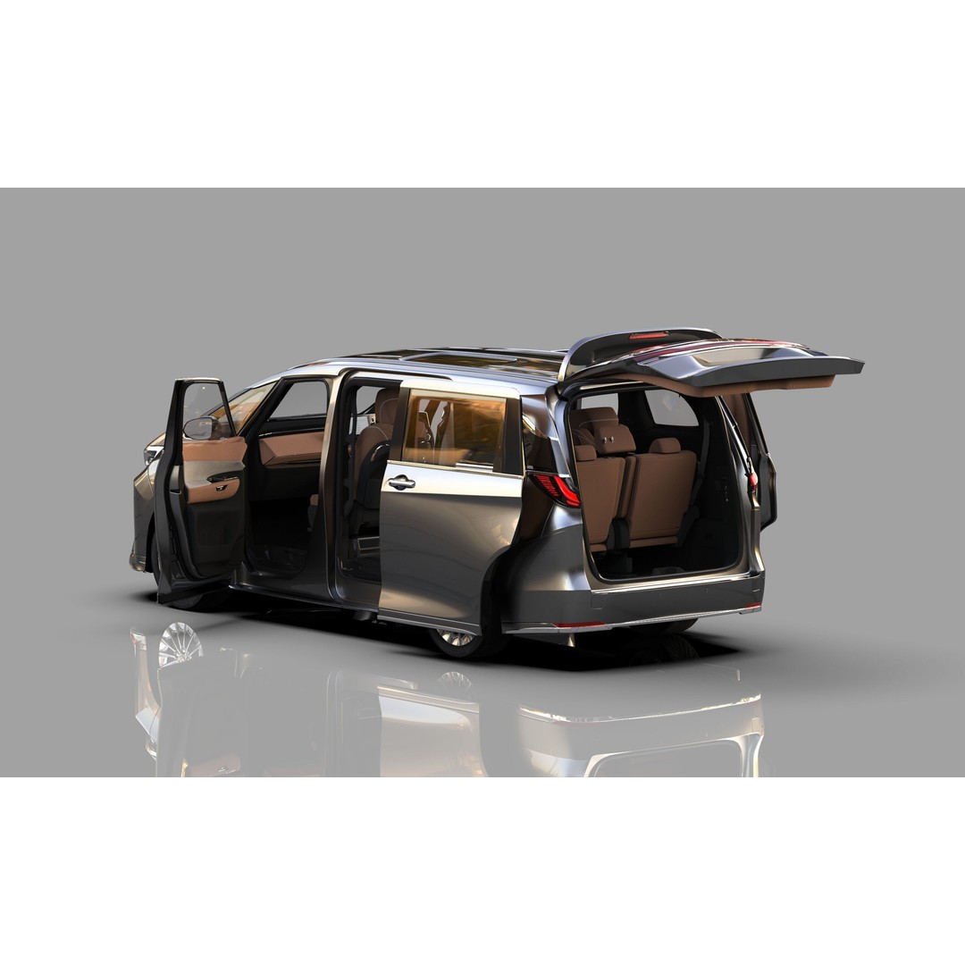 Lexus LM 2024 3D Model – High-Poly Luxury Car Interior, FBX, OBJ - View 18