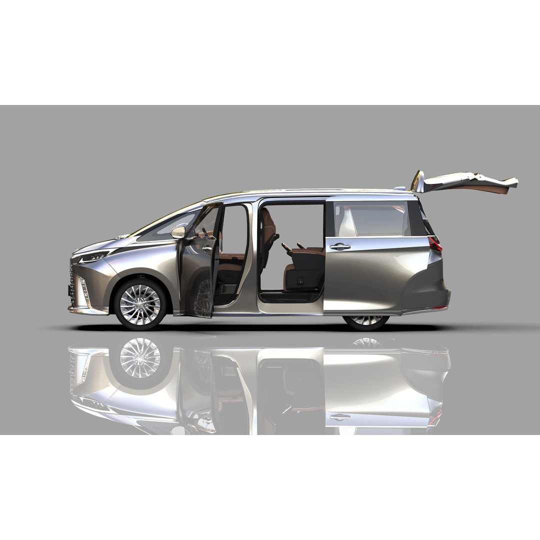 Lexus LM 2024 3D Model – High-Poly Luxury Car Interior, FBX, OBJ - View 19
